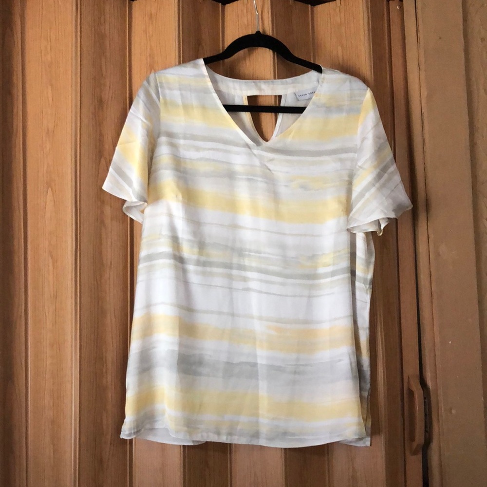 Susan graver silk type blouse